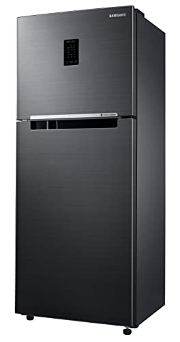 Image of Samsung 301L 2 Star Inverter Frost-Free Convertible 5 In 1 Double Door Refrigerator Appliance (RT34C4522BX /HL,Luxe Black)