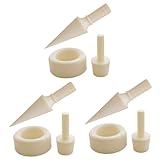 Backform,Kuchenformen Waffeltütenform, 3 Sets, Tütenform, Waffeltüten-Maker for Sahnetüten-Roller, Dessert-Herstellungsform, Küchenform, Backtüten-Former, Eistütenform, Waffeltüten-Roller, Beige