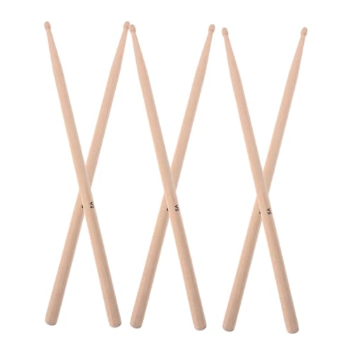 Set de 3 pares de baquetas de madera para batería miniatura 1