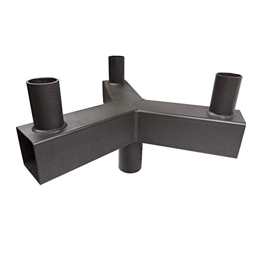 Triple 120° Vertical Tenon Adaptor Mounting Brackets Pole Bullhorn for Slip Fitter Fixture