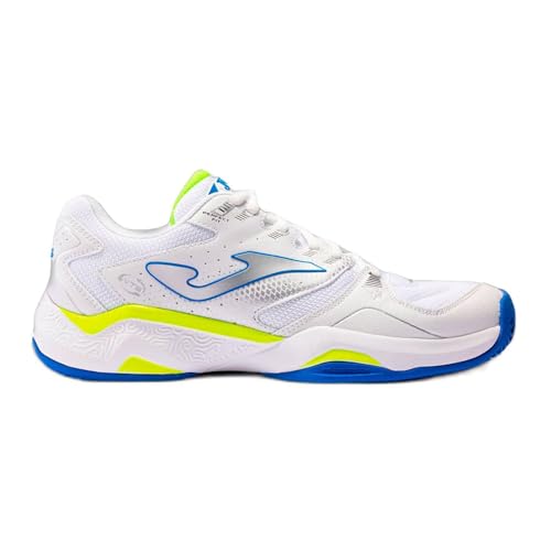 Joma Master 1000 2432 Tm100s2432c, White Silver Blue Fluor Yellow, 10 US