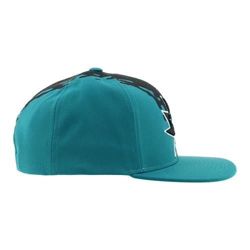 Image of ZHATS NHL Unisex-Adult NHL Officially Licensed Adjustable Snapback Hat Flat Bill Z11 Retro Paintbrush