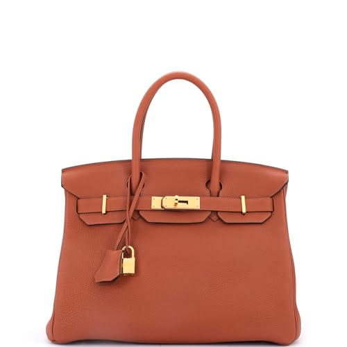 Hermès, Pre-Loved Birkin Handbag Brown Togo with Gold Hardware 30,
