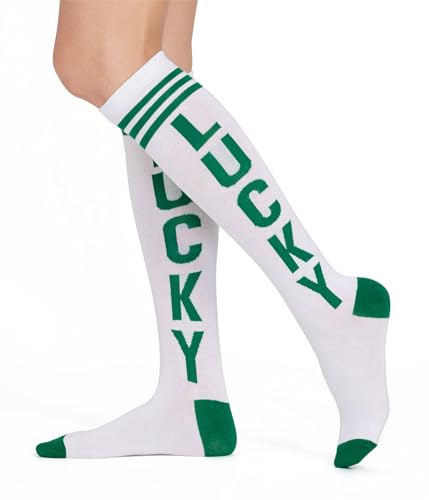 Tipsy Elves Women's St. Patrick's Day Lucky Legs Knee High Socks Size One Size