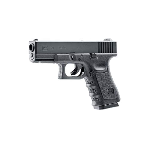 Glock UMAREX Pistola 19 de 6mm Airsoft de 2 Julios de Potencia + Incluye 10 Cápsulas de CO2 de 12Gr