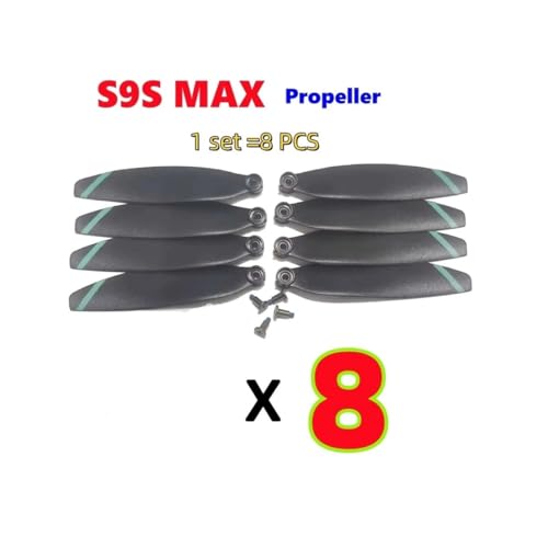 Hélice S9S Max pour drone LSRC et Pro : lot de 8 pales de rechange durables - 2