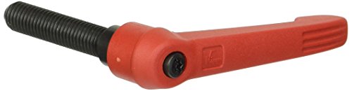 Image of Kipp 06610-21084X45 Fiberglass Reinforced Plastic /Steel Adjustable Handle with M10 External Thread, inchNovo.Grip inch Style, Steel Components, Metric, 45 mm Screw Length, Size 2, Traffic Red Color