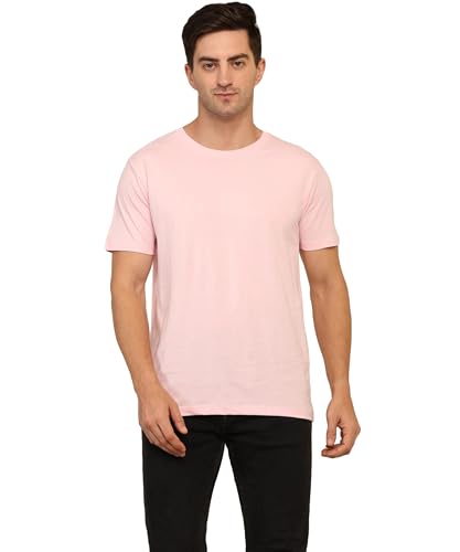Image of Unisex Round Neck Plain T-Shirt | Combed Bio-Washed Ring Spun Cotton for Men & Women, Short Sleeves