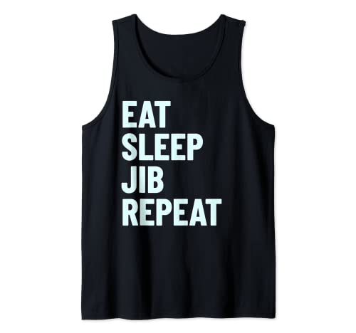 Snowboarding Jibbing Style Eat Sleep Jib Repeat Tank Top