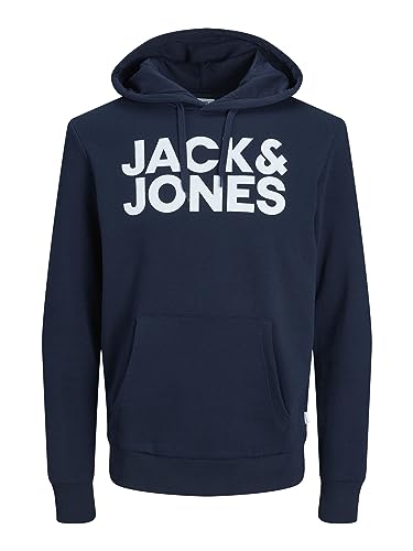 JACK & JONES Herren Hoodie Kapuzensweatshirt JJ Ecorp Logo Sweat Hood,...