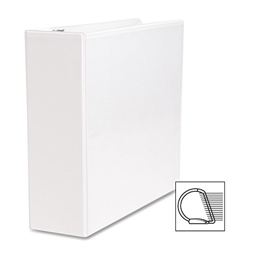 Business Source 3" Basic D-Ring White View Binders #TOP5