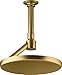 Kohler 26301-2MB Statement Iconic Open Rain 2.5 GPM Rainhead, Vibrant Brushed Moderne Brass