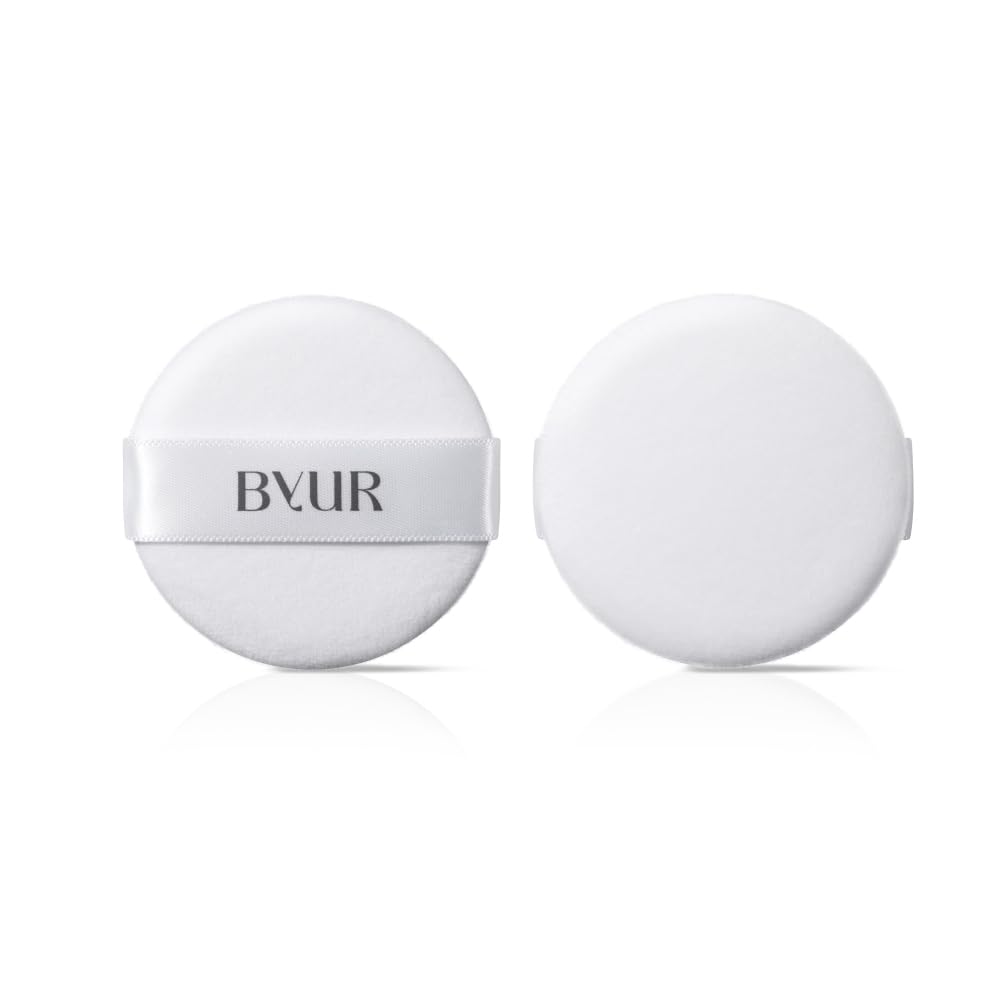 Amazon | ByUR バイユア フェイスパウダーパフ 2P メイクパフ 化粧パフ