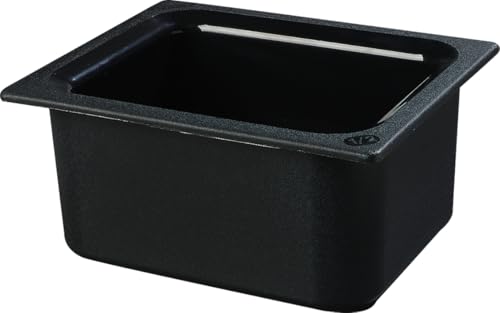 Poêle isotherme Carlisle Coldmaster demi-taille noire bac réfrigérant de buffet pour traiteur