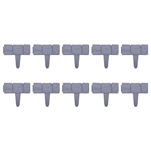 EUBEISAQI Valla de jardín, 10 piezas/20 piezas decorativas plegables a prueba de óxido, panel ornamental, borde de borde, cercas, valla de patio, barrera de animales para patio trasero
