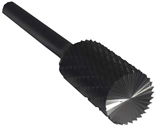 Image of Drill America SB-2 Carbide Burr /Rotary File Cylindrical End-Cut Double Cut for Die Grinder 5 /16 inch Dia. x 3 /4 inch Cut Length with 1 /4 inch Shank and 2-1 /2 inch Overall Length, DUL Series