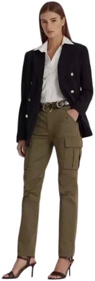 Lauren Ralph Lauren Cotton Sateen Cargo Pants, 12