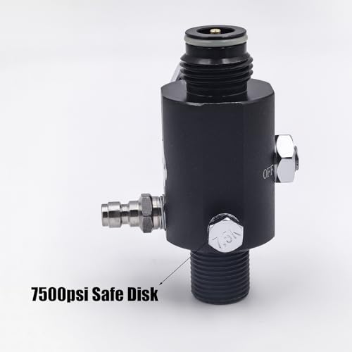 Aopkeo Adjustable Compressed Air Regulator Dual Gauge Pneumatic Air Valve Input 4500psi, Output 0 to 3000psi, M18*1.5, 5/8"-18UNF for Paintball Airsoft PCP (M18*1.5)