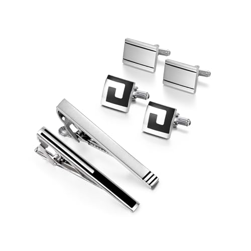 Image of Wynameleri UJOY Cufflinks and Tie Pin Set of 2 Classic Design Fashion Accessories for Men