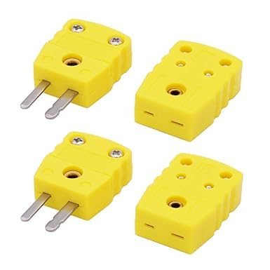 VIGITAL Male Female Thermocouple Connector Plug Adapter | Mini Thermocouple Wire Connector Plug | High-Accuracy Mini Thermocouple PlugTemperature Sensor Adapter (K Type) Set of 2-picture-30