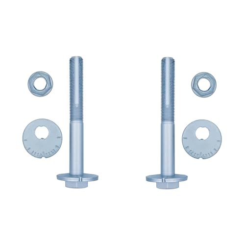 Engytrl Front Camber Adjustment Bolts Kit, Front Lower Control Arm Bolts and Nuts Compatible with Nissan 2005-2021 Frontier, 2005-2012 Pathfinder, 2005-2015 Xterra (2 Sets for One Side)
