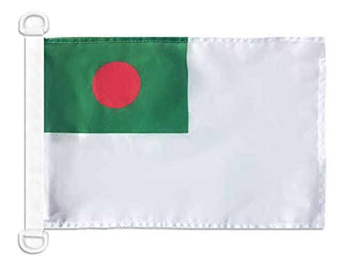AZ FLAG Bangladesh Naval Ensign Boat Flag 12x18 in Plastic Rings