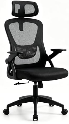 Silla de Oficina Ergonómica con Respaldo de Malla Transpirable, S...