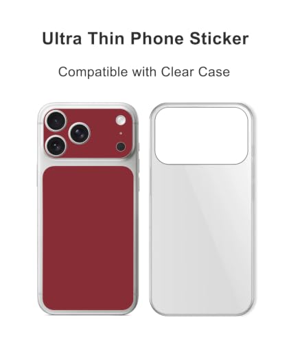 Protector iPhone 17 Pro Max rojo oscuro mate para evitar arañazos de llaves en el bolso 5