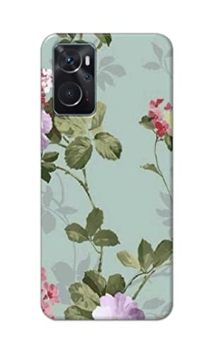 Image of Printed Hard Back Cover Case for Oppo K10 4G Back Cover (Floral Painting) -1302