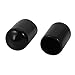 uxcell 25 Pcs 9mm Inner Dia PVC Vinyl End Cap Bolt Screw Thread Protector Black