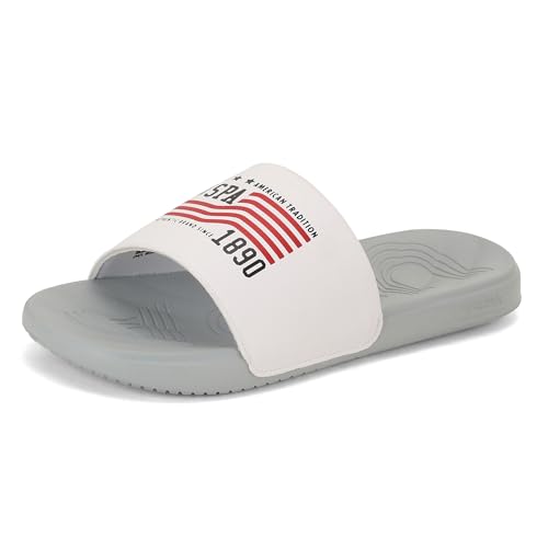 Image of U.S. Polo Assn. USPA | AXER|Stylish Sliders Flip Flops Men