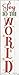 SMART BLONDE Joy to The World White Novelty Mini Metal Street Sign MK-1668