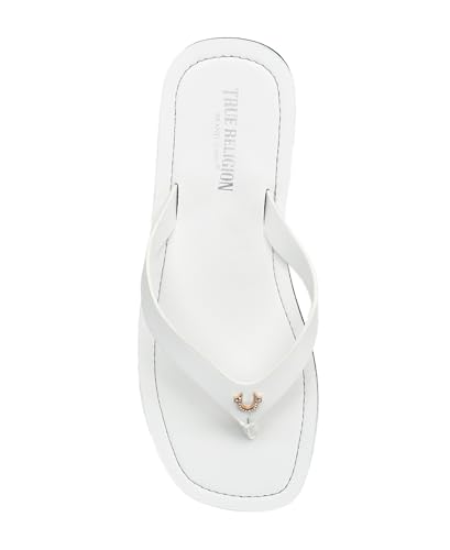 Image of True Religion Women's Flip Flop Sandals - Lightweight Rubber Sole with Iconic Logo Detail