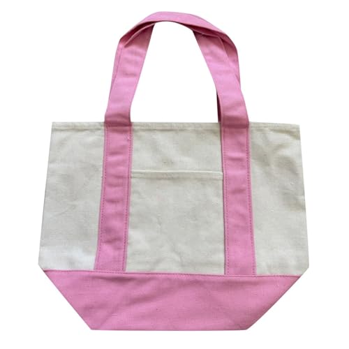 Bolsa Grande de Mano Bolso Tote Mujer, Bolsa de Tela Mujer Bolso de Lona Tote Bag Hombro Grande Reutilizable de Compras Casual para Trabajo, Escuela