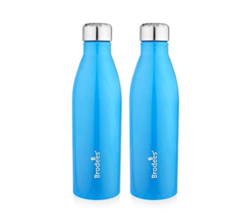 Image of OZONE Stainless Steel Bottle Set of 2 Pcs | Blue Color - 1000 ml Each