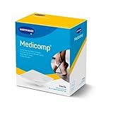 MEDICOMP: Compresas de Tejido no Tejido, Extrasuaves y Absorbentes con Estructura de Gasa para el Tratamiento General de Heridas, o Procedimientos Ambulatorios; 10x10 cm 25x2 unidades