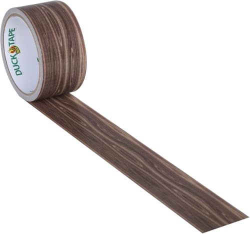 Image of Duck Brand Printed Duct Tape Single Roll, Woodgrain (283051) (Pack of 3)