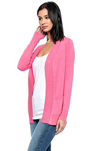 Image of Urban Look Womens Basic Long Sleeve Open Front Comfy Sweater Cardigan