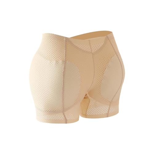 Genérico Fajas con Relleno de Caderas Bragas Mujer Levantador de glúteos, Realzador de Cadera, Bragas de Control, Pantalones para niño, Shpaer Corporal sin para Mujer Fajas con Relleno de (Beige, XL)