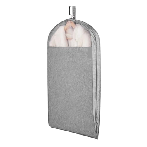 Clothes Cover 2 Pack Garment Bags with Clear Window for Hanging Clothes Storage Travel Suit Bags Suit Bags (Color : A, Size : 58 * 110cm)