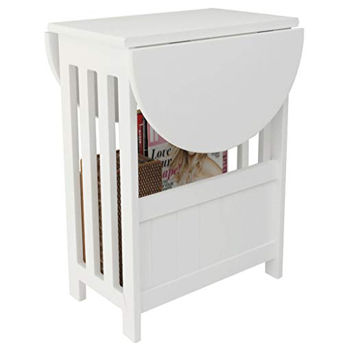 Chx Plegable Mesa pequeña Balcón Giratorio Mesa de Centro Sofá Ventana Lateral Bahía Mesa de Centro Mesita de Noche Mesa de Almacenamiento Dormitorio Sala