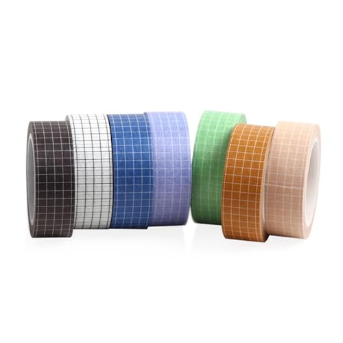 Cintas Washi para decorar sin dañar papel cinta adhesiva de cuadrícula reposicionable