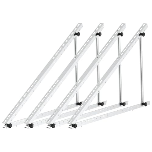 Balkonkraftwerk Halterung aus Aluminium für 100W-600W Solarmodule, 118 cm, 2 sets, Einstellbarer Neâ€¦ – Miniatur