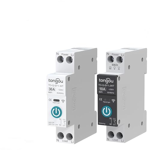 Interruptor disyuntor 63A con módulo temporizador 1P para control de energía 2