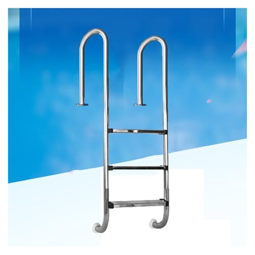 Escalera para piscina acero inoxidable 3 peldaños miniatura 1