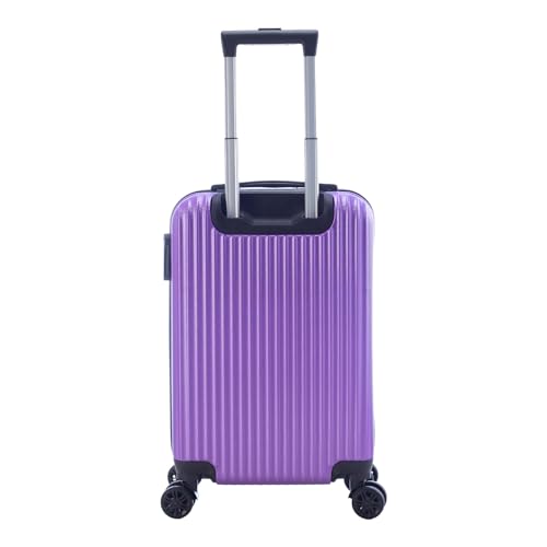 Image of SANTINO Rose Gold 3-Piece Travel Kit, purple., Small, Maple Suitcase