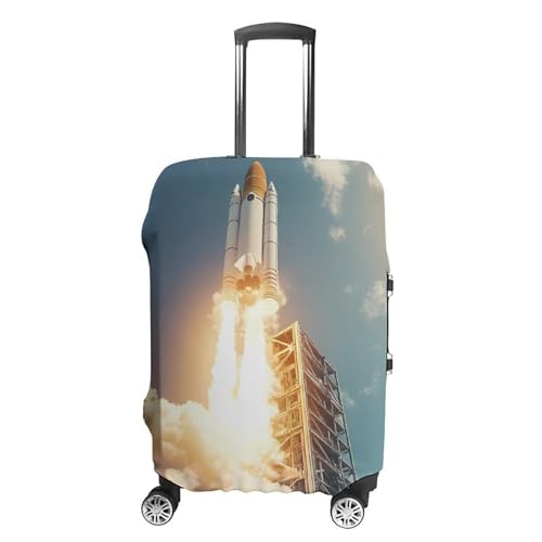 Rocket Launch Travel Luggage Cover Suitcase Protector Baggage Covers for Men Women L