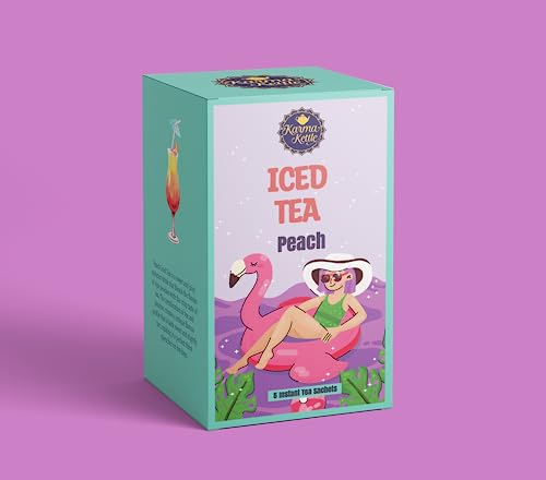Image of Karma Kettle Peach Premix Iced Tea Box