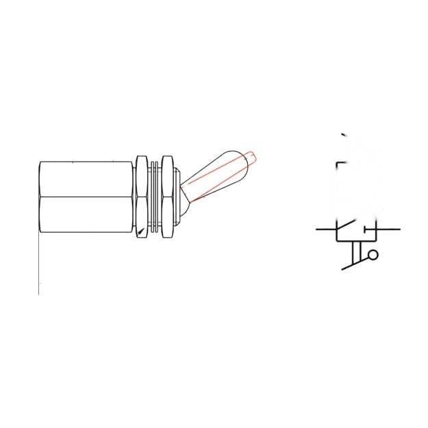 TV-3S 2 Position 2 Way Air Pneumatic Knob Control ON Off Toggle Valve