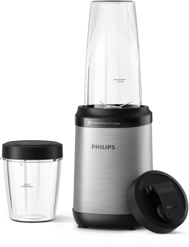 Philips 5000 Series Blender - 800W Power. ProBlend Plus Technology. Detachable Blades. Easy Clean. Elegant Compact Design. Large Tumbler and Small cup. Black (HR2765/00)